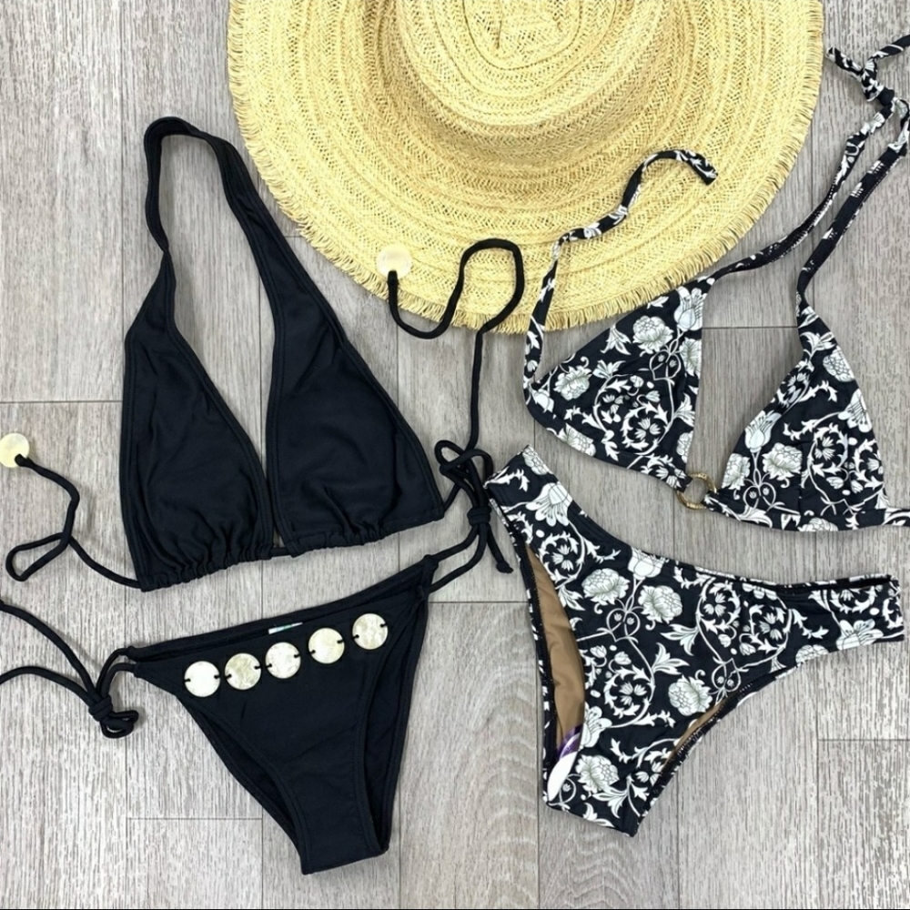 CIA.Maritma Black & White Print Bikini Nwt - Picture 2 of 6